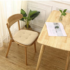 Chair Cushion | Tufted Microfiber & Tie Straps | Universal Fit