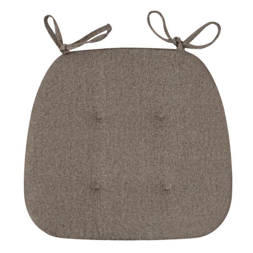 Chair Cushion | Tufted Microfiber & Tie Straps | Universal Fit