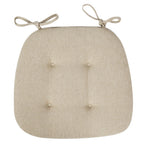 Chair Cushion | Tufted Microfiber & Tie Straps | Universal Fit