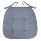 Chair Cushion | Tufted Microfiber & Tie Straps | Universal Fit