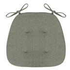Chair Cushion | Tufted Microfiber & Tie Straps | Universal Fit