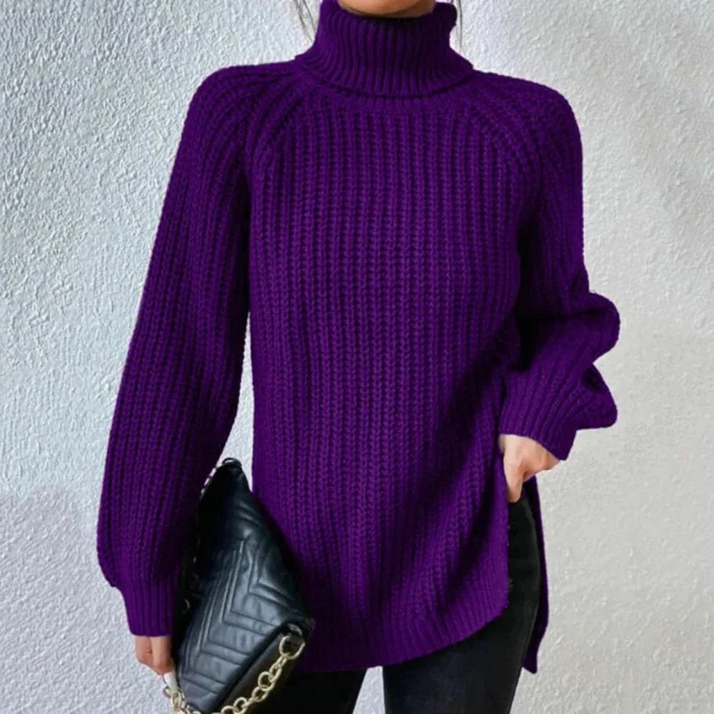 Turtleneck Sweater | Loose Fit & Warm Layering Style