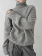 Turtleneck Sweater | Organic Merino Wool | Soft & Warm Loose Fit