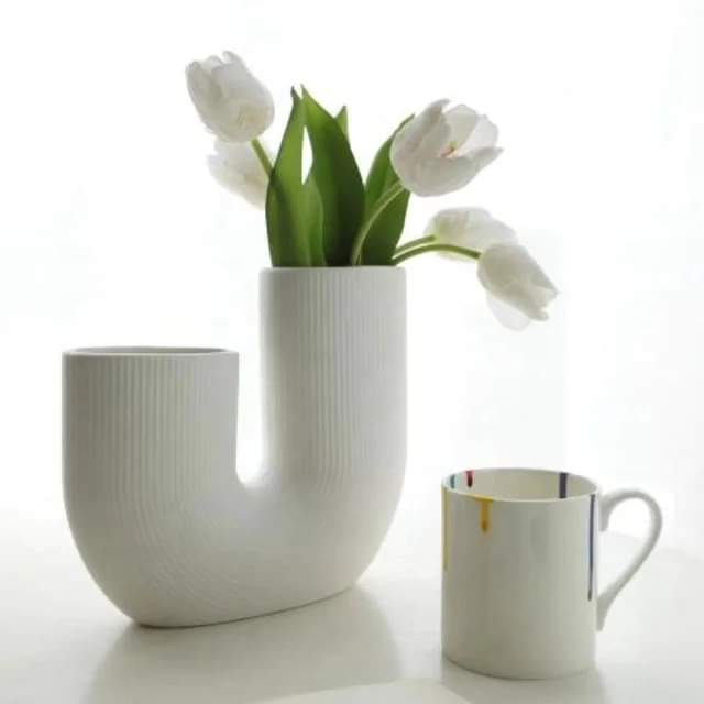 U-shaped Ceramic Vase