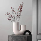 U-shaped Ceramic Vase
