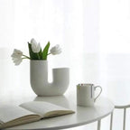 U-shaped Ceramic Vase