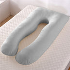 U-Shaped Pregnancy Pillow | Full-Body Support & Cool Breathable Cover