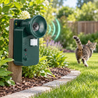 Ultrasonic Animal Repeller | Motion-Activated & Battery-Powered