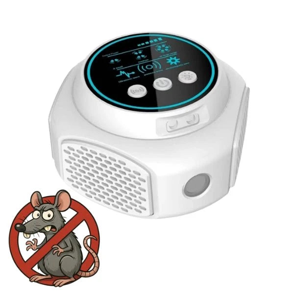 Ultrasonic Rodent Repeller | Silent & Chemical-Free | 3,200 m² Coverage