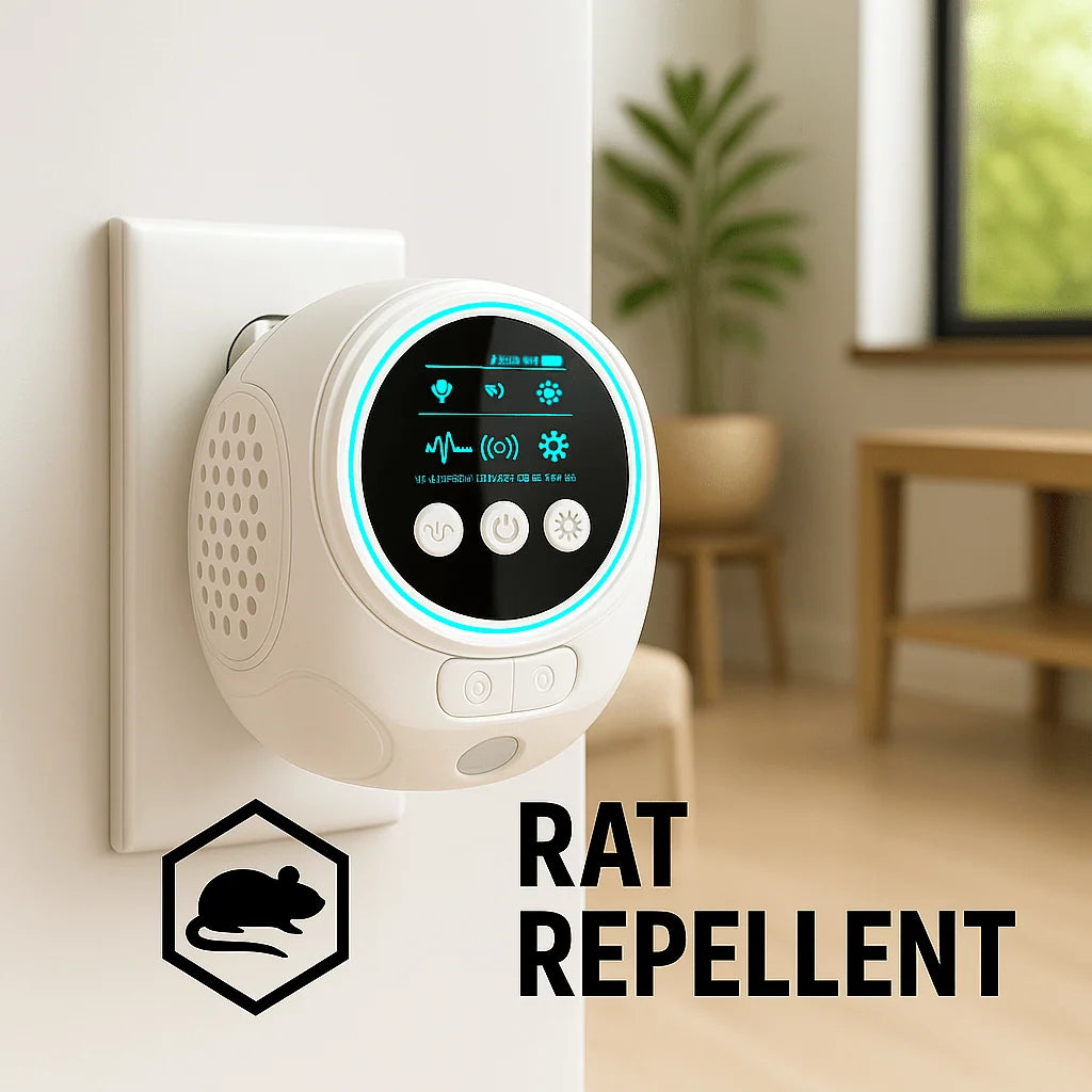 Ultrasonic Rodent Repeller | Silent & Chemical-Free | 3,200 m² Coverage