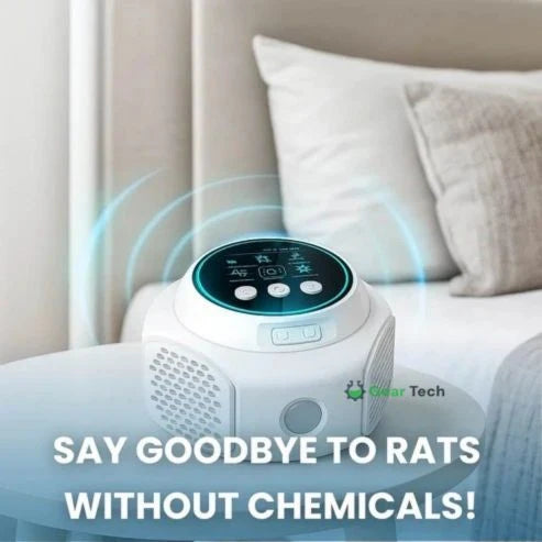 Ultrasonic Rodent Repeller | Silent & Chemical-Free | 3,200 m² Coverage