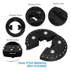 Umbrella Light | Clamp-On Battery-Powered & Weatherproof | Fits 3.6–4.3 cm Poles