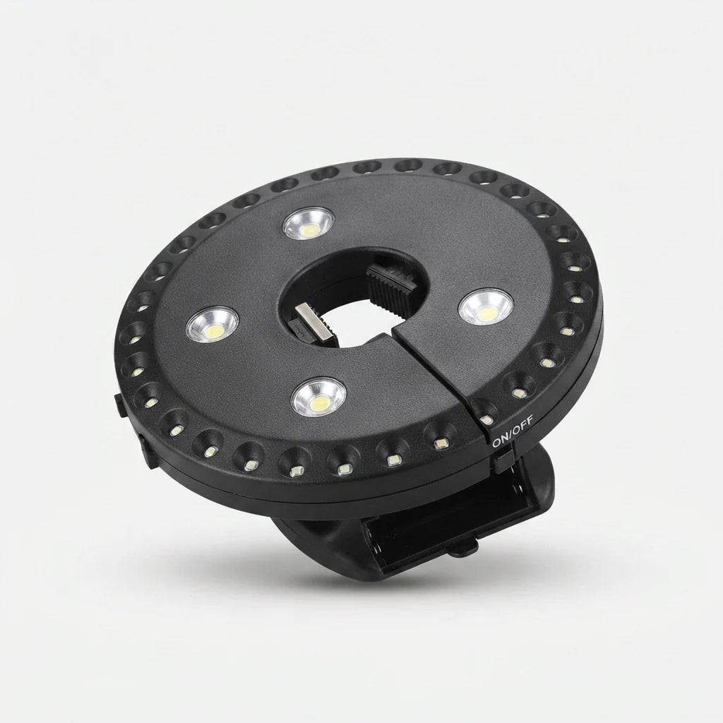 Umbrella Light | Clamp-On Battery-Powered & Weatherproof | Fits 3.6–4.3 cm Poles