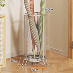 Umbrella Stand | Powder-Coated Metal Mesh & Elevated Base
