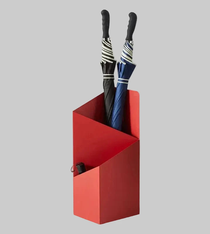 Umbrella Stand | Scandinavian Geometric Metal & Removable Drip Tray