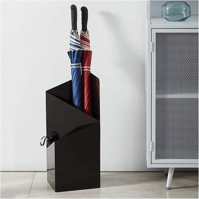 Umbrella Stand | Scandinavian Geometric Metal & Removable Drip Tray