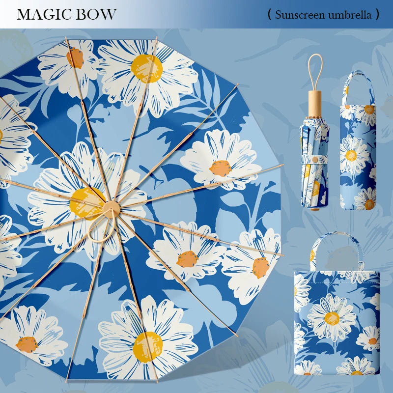Umbrella | UV Protection & Hand-Painted Panda Design