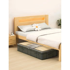 Under-Bed Storage Box | Transparent Lid & Foldable Design | Space-Saving