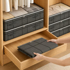 Under-Bed Storage Box | Transparent Lid & Foldable Design | Space-Saving