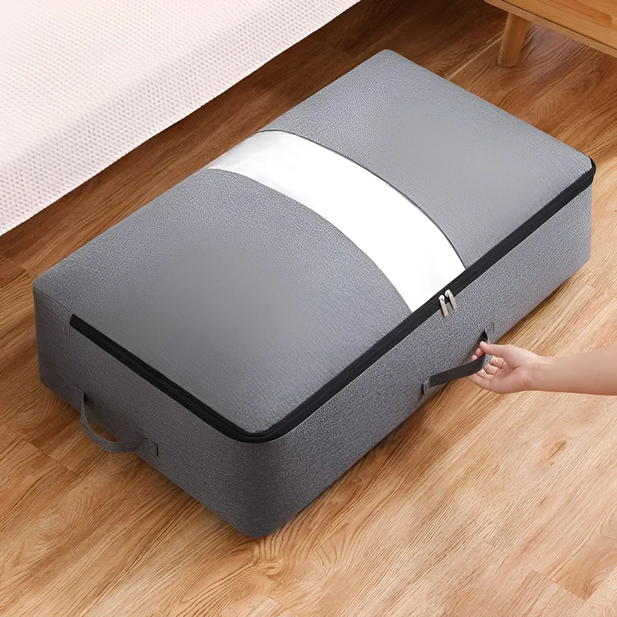 Under-Bed Storage Box | Transparent Window & Dust Protection