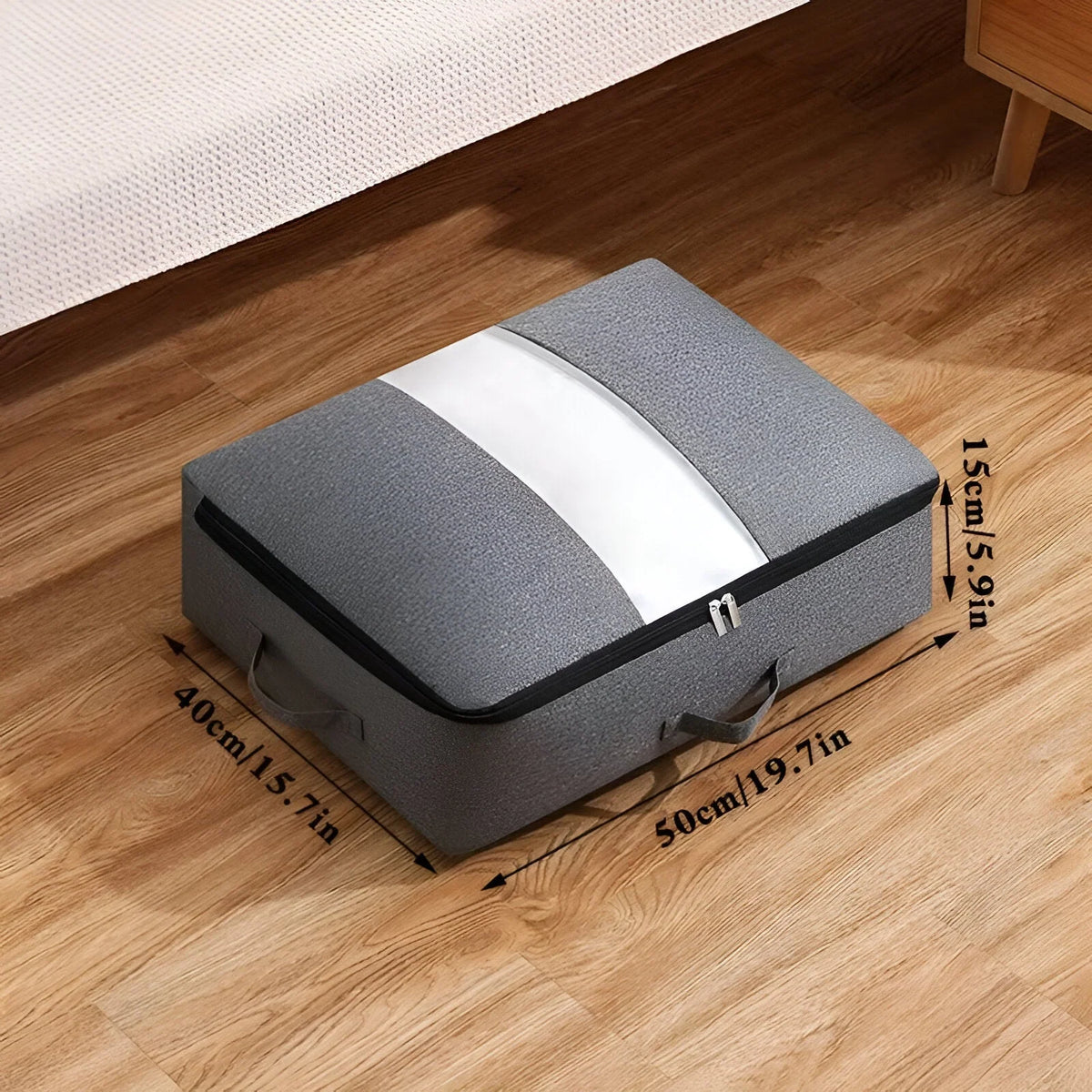 Under-Bed Storage Box | Transparent Window & Dust Protection