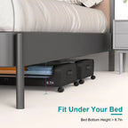 Under-Bed Storage Containers | Low-Profile Lidded Design | Set of 2