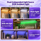 Under Cabinet Light | Motion-Sensing Dual White & RGB Lighting | Rechargeable
