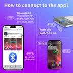 Under-Cabinet Light | RGB Motion Sensor & App-Controlled | Rechargeable