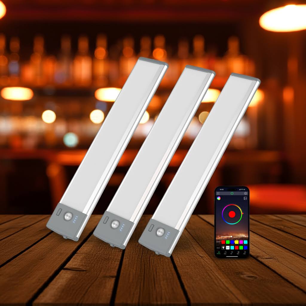 Under-Cabinet Light | RGB Motion Sensor & App-Controlled | Rechargeable