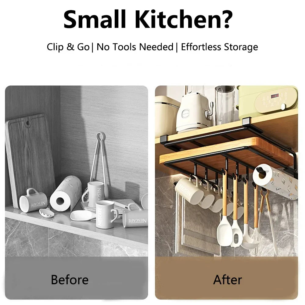 Under-Cabinet Organizer | No-Drill & Sturdy Steel