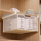 Under-Shelf Pull-Out Basket | Ventilated Metal Mesh & Tool-Free Clamp Rail | 38 cm Depth