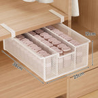 Under-Shelf Pull-Out Basket | Ventilated Metal Mesh & Tool-Free Clamp Rail | 38 cm Depth
