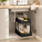 Under-Sink Organizer | Pull-Out Two-Tier & Non-Slip Surface