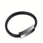 USB Charging Bracelet with Braided Band