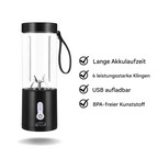 Portable Smoothie Maker | Stainless Steel Blades & USB Rechargeable | 530 ml
