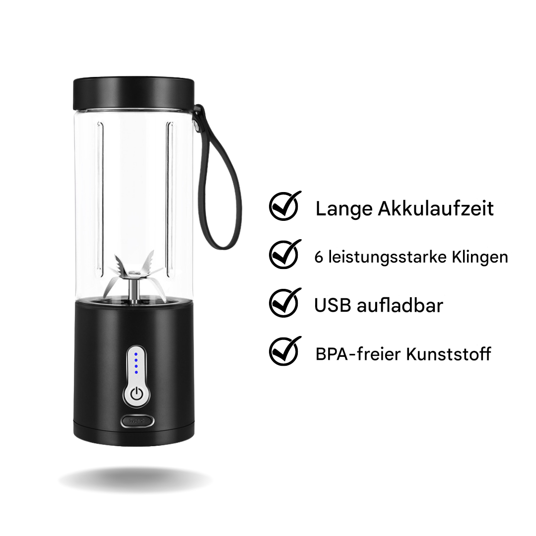 Portable Smoothie Maker | Stainless Steel Blades & USB Rechargeable | 530 ml
