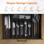 Utensil Drawer Organizer | Expandable & Lift-Out | Adjustable Compartments