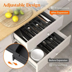 Utensil Drawer Organizer | Expandable & Lift-Out | Adjustable Compartments