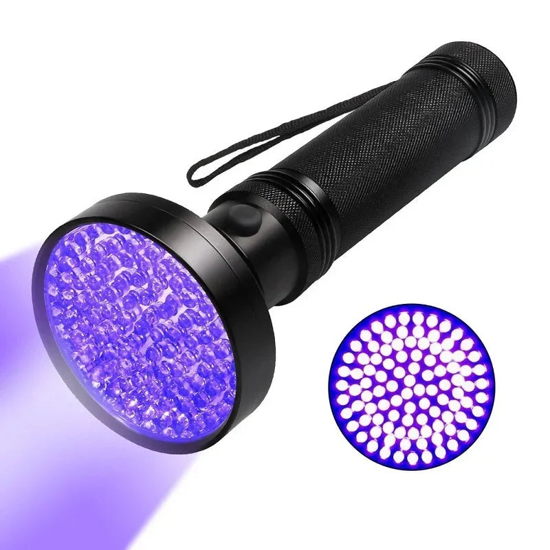 UV Flashlight | 100-LED 395nm & Aluminum Body