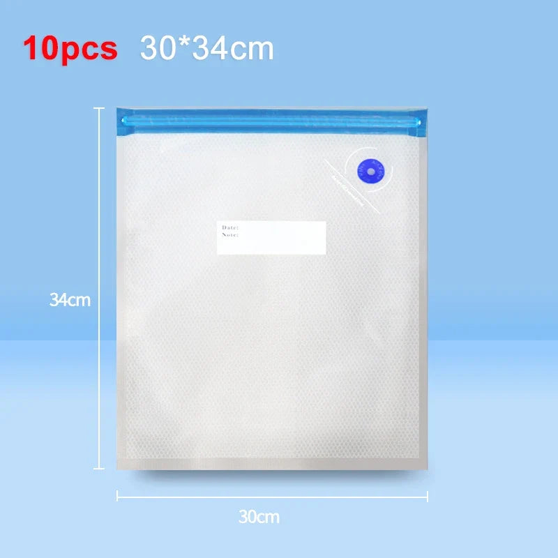 Vacuum Sealer | Portable Rechargeable One-Button | Includes Reusable Bags