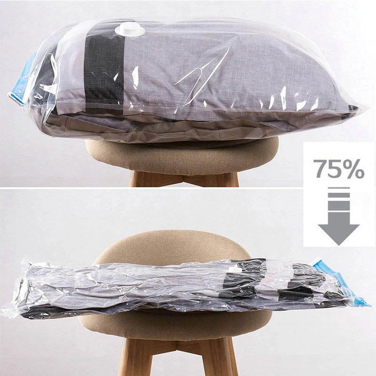 Vacuum Storage Bags | Ultra-Compression & Triple-Seal | Set of 5