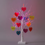 Valentine Tabletop Tree | Warm LED Lights & Auto Timer | 24 In