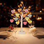 Valentine Tabletop Tree | Warm LED Lights & Auto Timer | 24 In