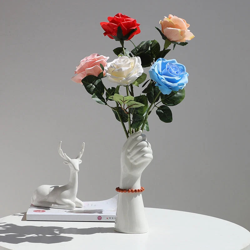 Vase | Ceramic Sculptural Design | 9.3 in Height