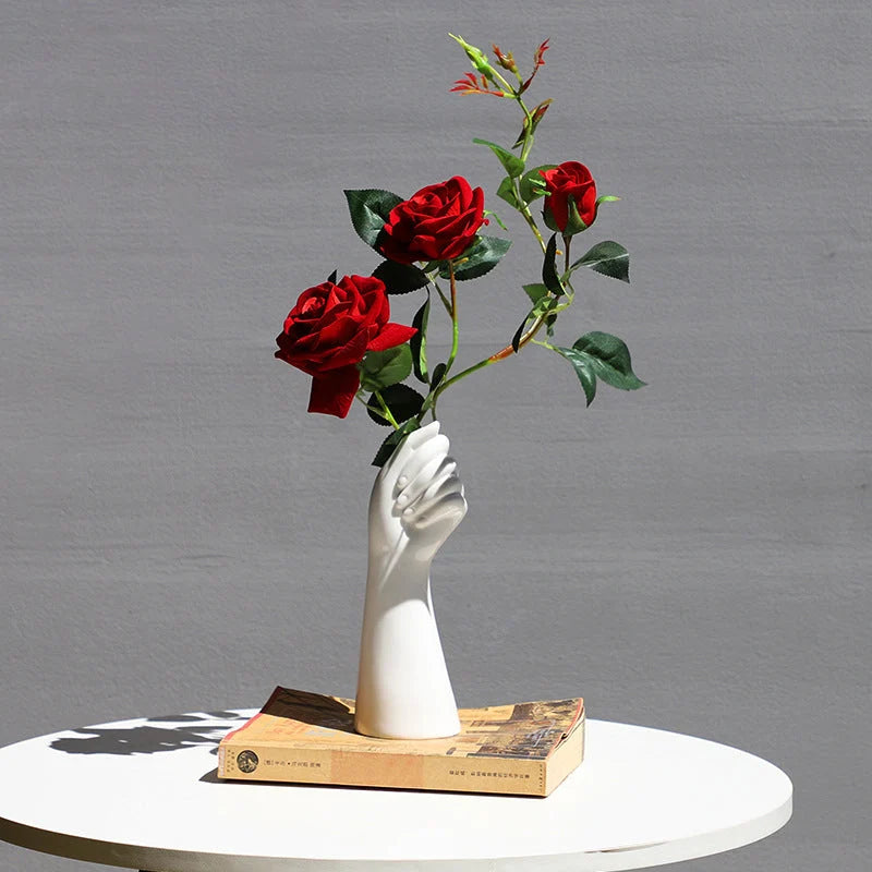 Vase | Ceramic Sculptural Design | 9.3 in Height