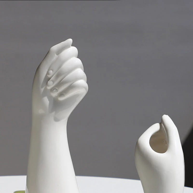 Vase | Ceramic Sculptural Design | 9.3 in Height