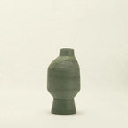 Vase | Ceramic Sculptural & Four Green Shades | 7.9–15.7 In