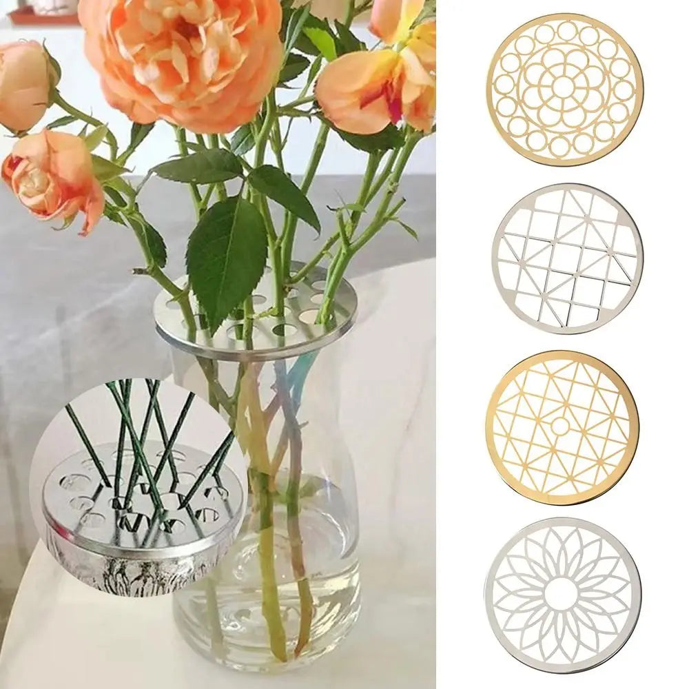 Vase Flower Holder | Metal Grid & Reusable