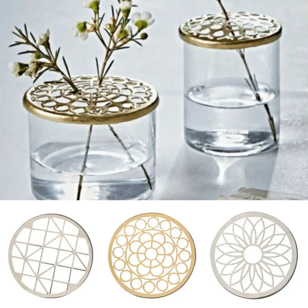 Vase Flower Holder | Metal Grid & Reusable