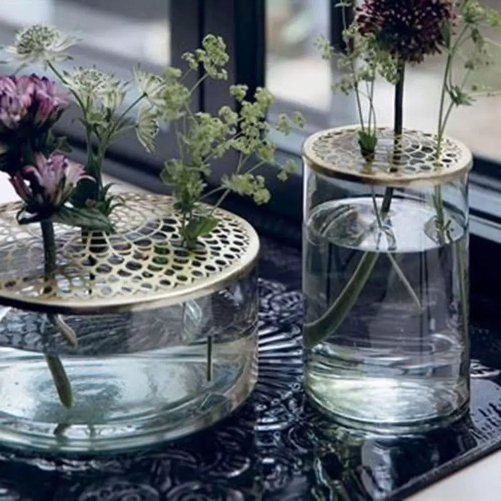 Vase Flower Holder | Metal Grid & Reusable